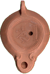 replica roman oil lamp