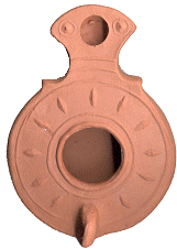 replica roman oil lamp