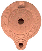 replica roman oil lamp